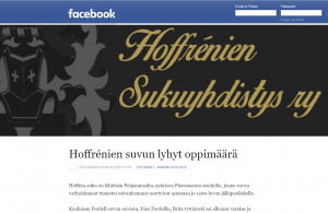 Hoffrénit Facebookissa